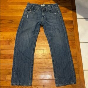 MEK Denim USA Jeans Men’s Munich Bootcut 34X34 Y2K‎ Distressed Embroidered